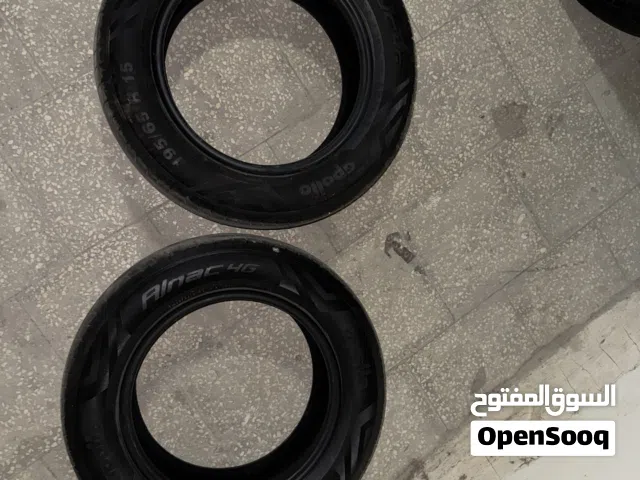 عجل أبولو إنتاج 2024 للبيع  العجل بصحة ممتازة والعجل نفسه سليم، يوجد فقط قطع في النقشه مقاس 195/65/