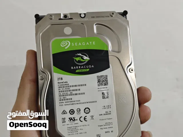 هارد Seagate BarraCuda 2T هارد كلش نضيف وشغال ومفحوص نظافة 100%