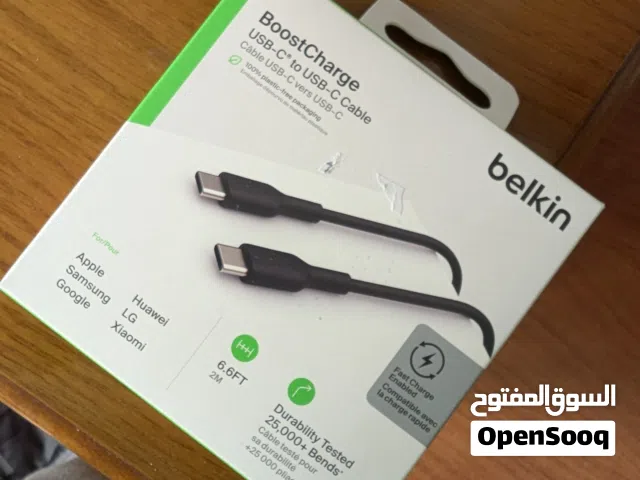 كابل Belkin USB-C جديد، شحن سريع، للبيع بسعر مميز