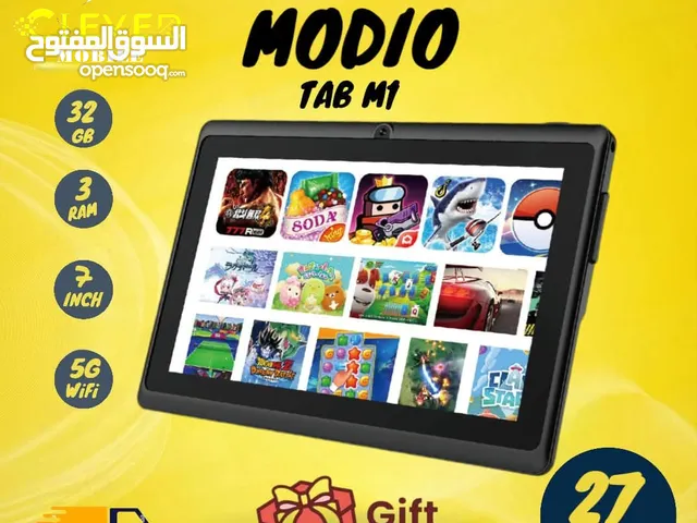 مع بكج هدايا مميز جديد تابلت موديو للأطفال بأفضل سعر //MODIO TAB M1 (32GB) (3RAM) NEW