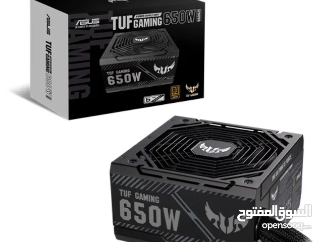 باور سبلاي - مزود طاقه لأجهزة الجيمنج بسعة 650 واط حقيقي من شركة ايسوس 650W ASUS TUF GAMING PSU