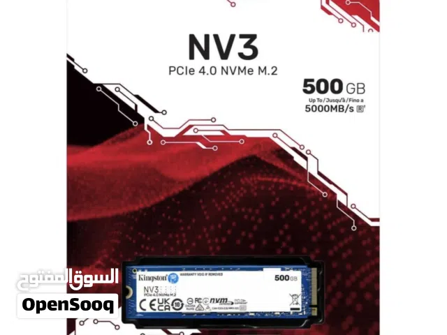 Kingston NV3 500GB NVMe M.2 PCIe 4.0 SSD جديد