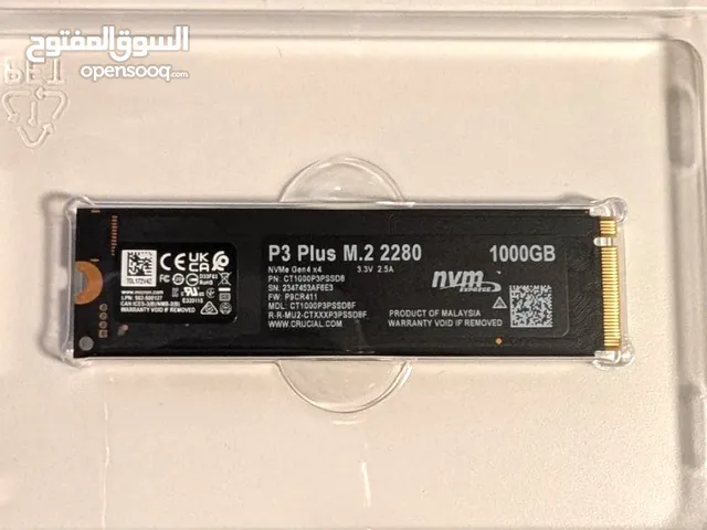Crucial P3 Plus 1TB Gen4 NVMe 5000MB/s **(NEW)**