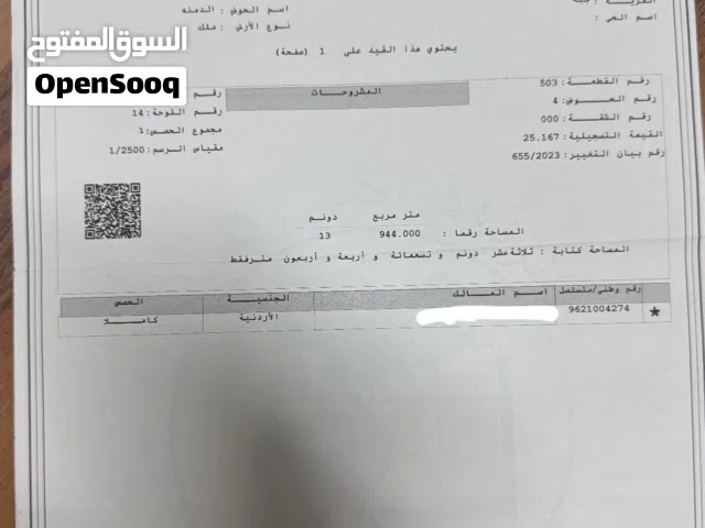 Mixed Use Land for Sale in Jerash Other