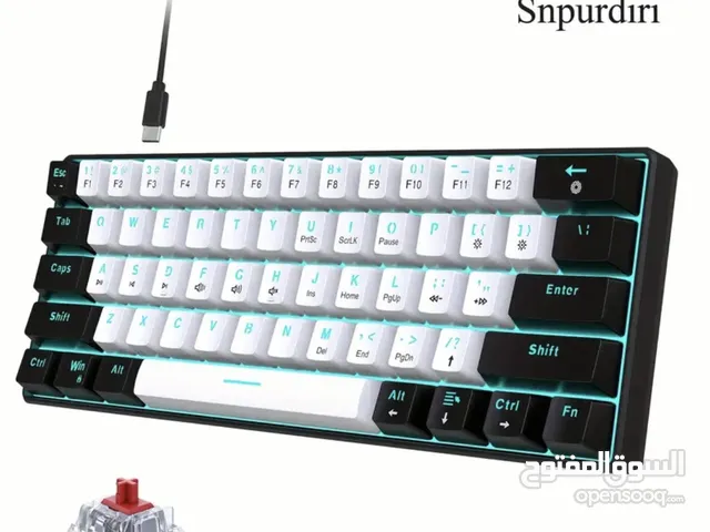 لوحة مفاتيح Snpurdiri الميكانيكية للألعاب بنسبة 60%