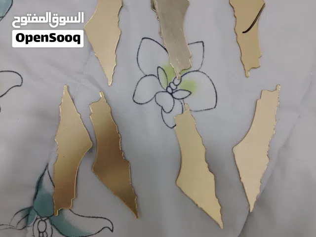 تعليق خريطه فلسطين باللون الذهبي - فخر وانتماء