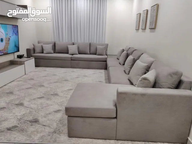 تنجيد وستاير وتفصيل كنب مودرن جديده ويفي للن وعازل حراري وخشب لاتيه 18ملي اسفنج البغلي الموف الفاتح