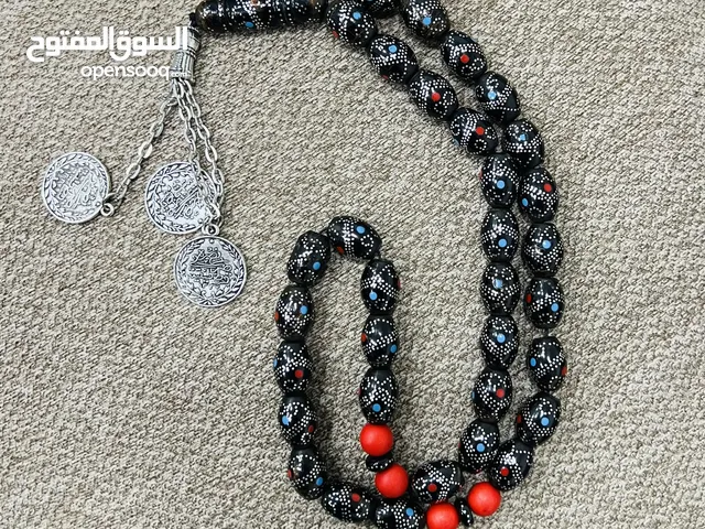 سبحه يسر مصري انتيك دق فضه كامل 33 حبة مميزة جدا تنزيل فيروز ومرجان يسر مرجان البحر الاحمر