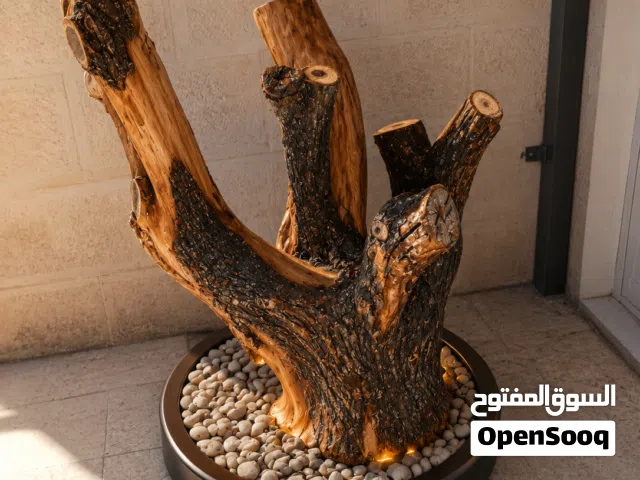 جذع شجرة لوز طبيعي  قطعة ديكور نادرة وثقيلة مناسبة للمجالس والكافيهات والتصميم الداخلي