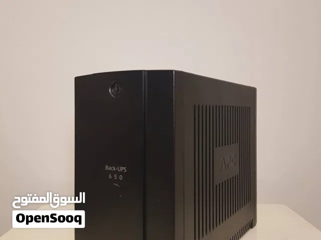متوفر خازن يوم بي أس APC 650 مستعمل مظمون من اي خلل او فك بدون بطارية