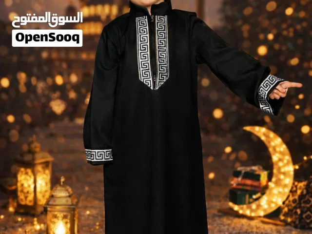 عباية اطفالي بدون زنط سيلفر