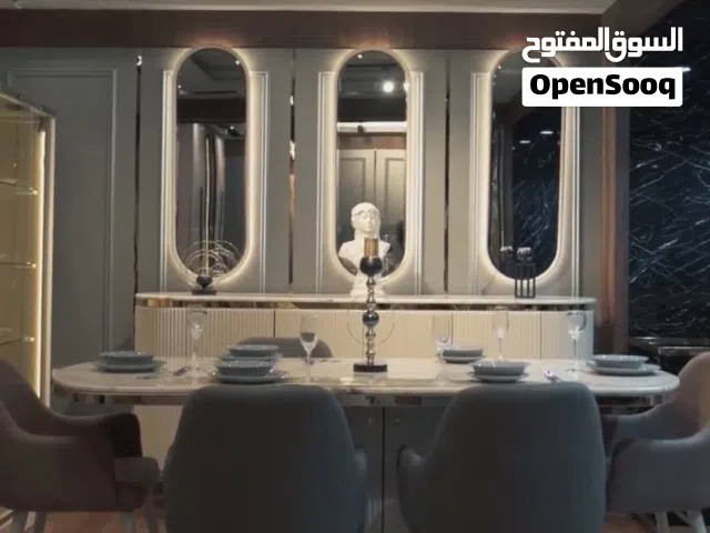 سفرة جديدة مكونة من 6 كراسي + بوفيه + نيش + جزامة