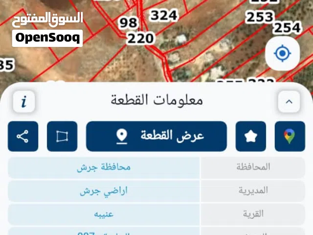 Farm Land for Sale in Jerash Unaybah