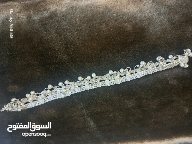 خلخال مستورد مطلي فضة مميز وفخم