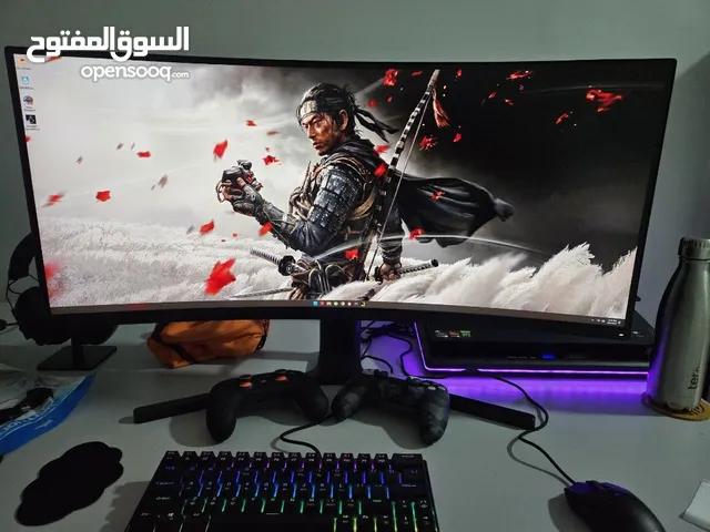 اعطيك معاها سماعات و كيبورد ابيض ميني بلوتوث وماوس بلوتوث ابيض Xiaomi mi curved gaming 34 inch