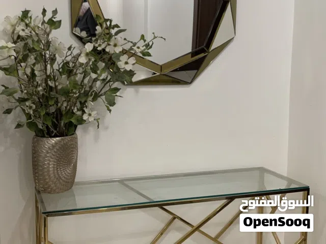 Modern console with mirror + coffee table