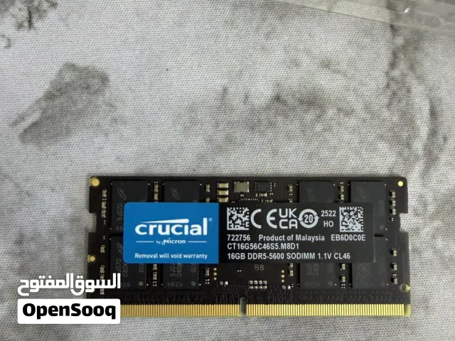 DDR5 16 ram 5600 speed (Laptop) رام لابتوب