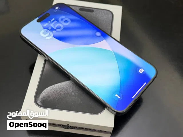 iPhone 15 Pro Max, Black, 256 GB Storage, 91% Battery Health, With Box.