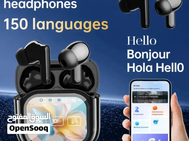 سماعات بلوتوث HIFI من افضل الماركات العالميه وافضل الاسعار وسماعات ترجمه خاصيه الذكاء الاصطناعي.