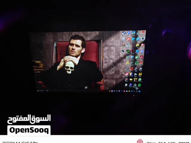 شاشه من براند معروف azuz حجم 24 دقه فول اجدي هرتزيه 100hz استعمال قليل