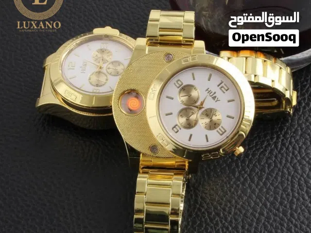 الساعة الولاعة الذهبية – فخامة تشتعل أناقة من لـوكسانو!