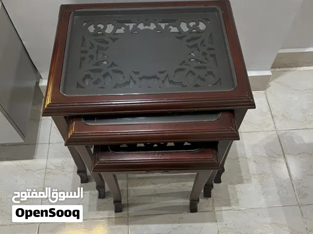 طقم طربيزات خشب 3 قطع