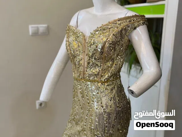 فستان تركي ذهبي ملكي فاخر  Luxurious royal gold Turkish dress