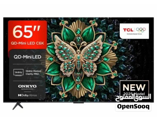 TCL C6K-UK 65 inch Premium QD-Mini LED 144Hz 4K HDR High Brightness Dolby Atmos Smart Google TV