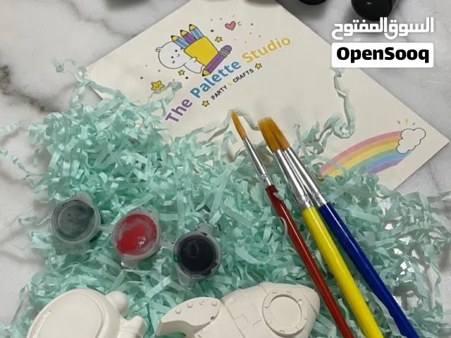 قطع فنيه جبسيه للاطفال