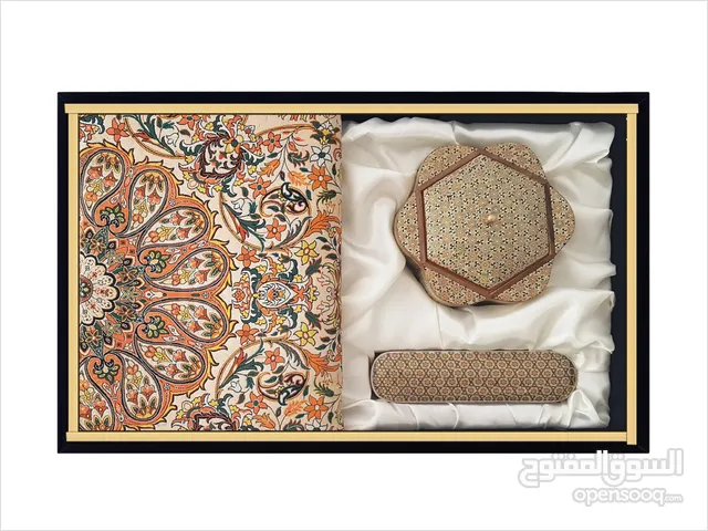 الصناعات اليدوية الإيرانية - طقم هدايا ثلاثي من فن الخاتم