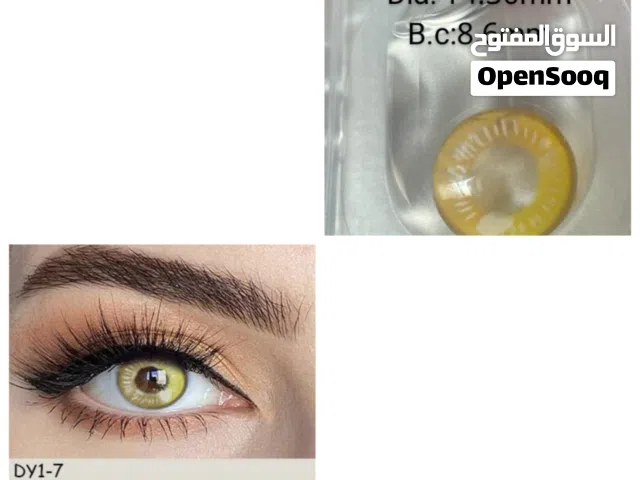 عدسات لاصقة كورية ملونة مريحة وخفيفة للعين