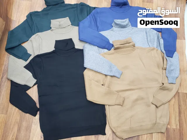 فنائل رجالي صوف فنائل شتوية  فنائل  طويلة الأكمام   فنائل رقبة مناسبة لفصلي  الخريف والشتاء