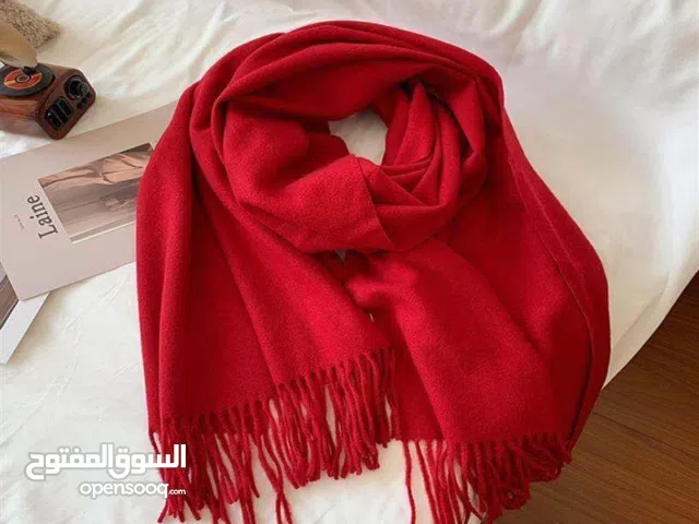 شال الكشمير الاحمر الطول 160. العرض80 السعر 5000د.ع