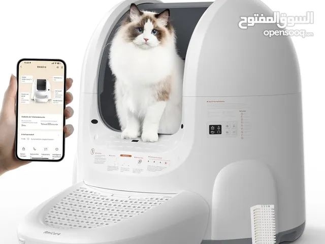 Amicura Cura 2 Smart Self-Cleaning Litter Box – Excellent Condition صندوق فضلات ذكي ذاتي التنظيف