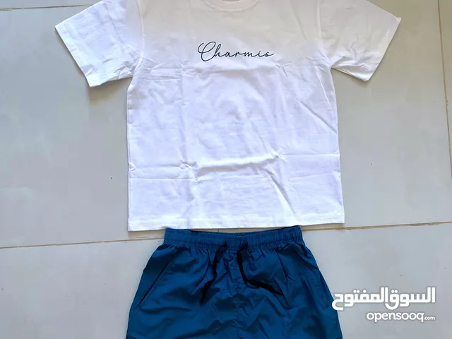 سيت صيفي رجالي – تيشيرت + شورت نعناعي