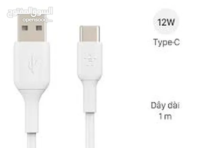 Belkin Boost Charge Usb-A To Usb-C Cable 1M White /// بيلكين كيبل شحن  1 متر لون ابيض ا