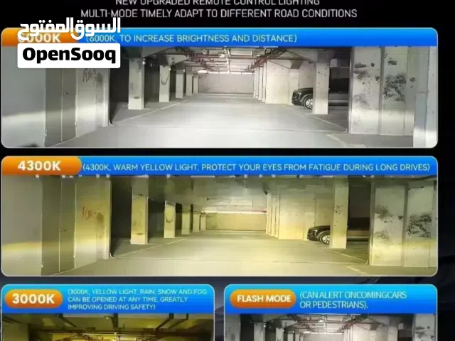 LEDليد جديد ب 3 الوان و الرابع فلاش مع ريموت تحكم