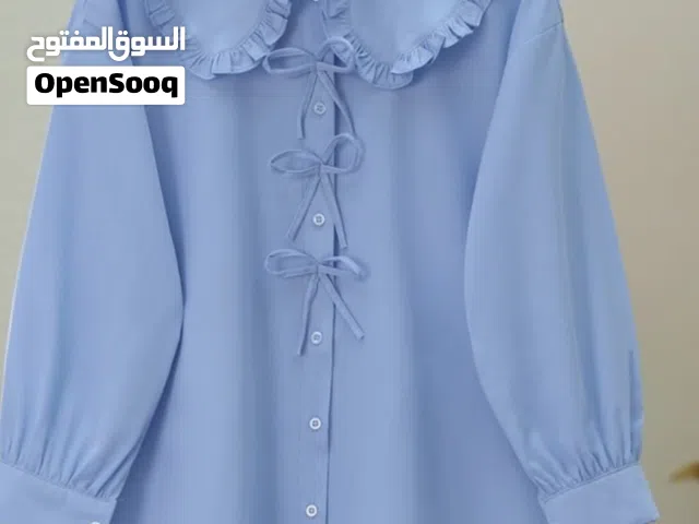 Long blue blouse