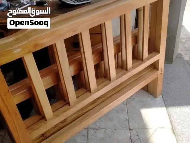 سرير خشب زان احمر