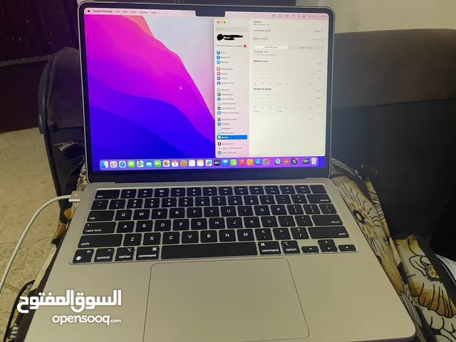 Macbook air m2 used for 2 weeks like new 100% battery health