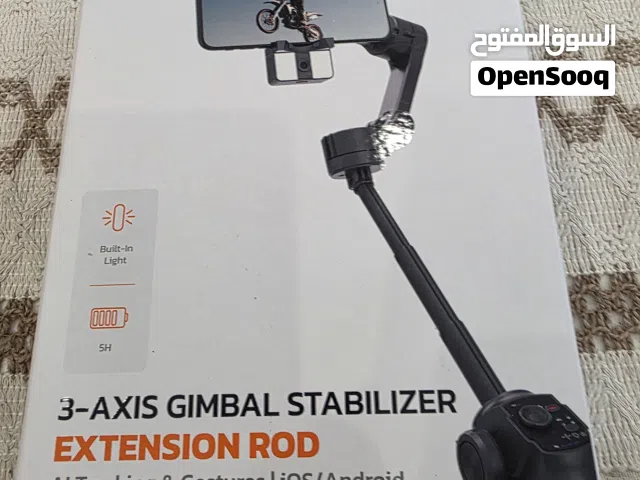 جيمبال PORODO 3-Axis Gimbal Stabilizer مع عصا تمديد مدمجة — جديد غير مستعمل
