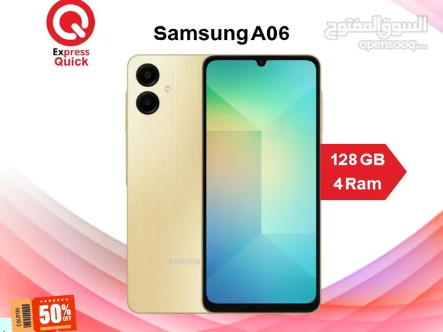 SAMSUNG A06 ( 128GB ) / 4 RAM NEW /// سامسونج اي زيرو 6 ذاكره 128 جيجا الرام 4 الجديد كليا