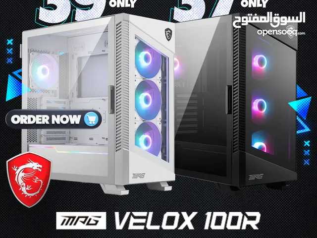 Msi MPG Velox 100R Black / White Gaming Case - كيس جيمينج من ام اس اي !