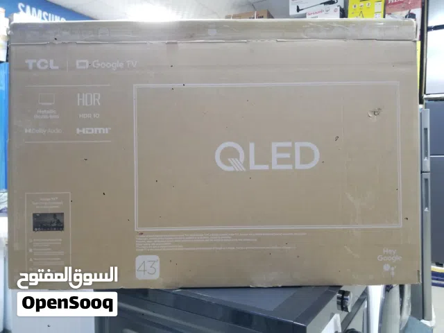 شاسة 43 بوصة TCL QLEDاسمارت فوركي الموديل الحديث بسعر 260$
