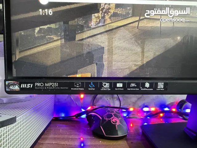 سلام عليكم شاشه MSI حجم 25/ هيرتز 100الله شاهد استخدمتها 3اسابيع بس