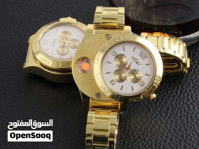 ساعة ولاعة ذهبية – شكل فاخر ووظيفة مميزة!