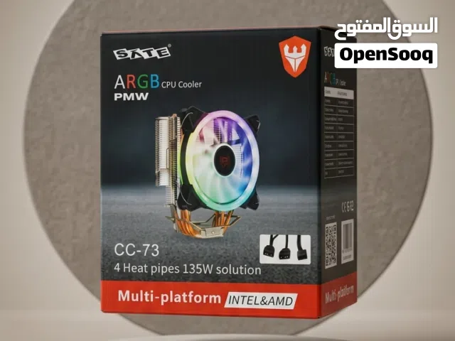مبرد معالج احترافي SATE CC-73 ARGB – تبريد جبار وألوان خرافية لتجميعتك!