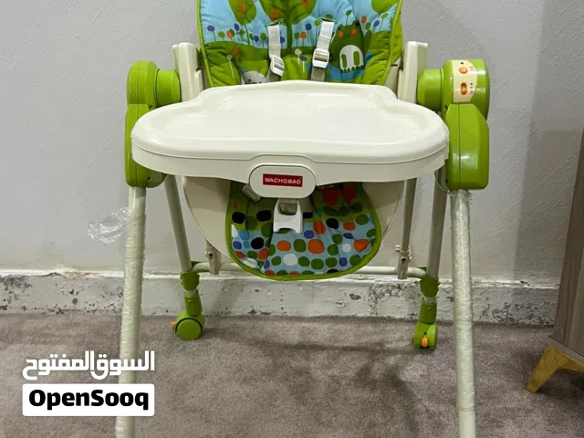 كرسي سفره مع هزاز مع مرجيحه معو مسيقى على بطاريات