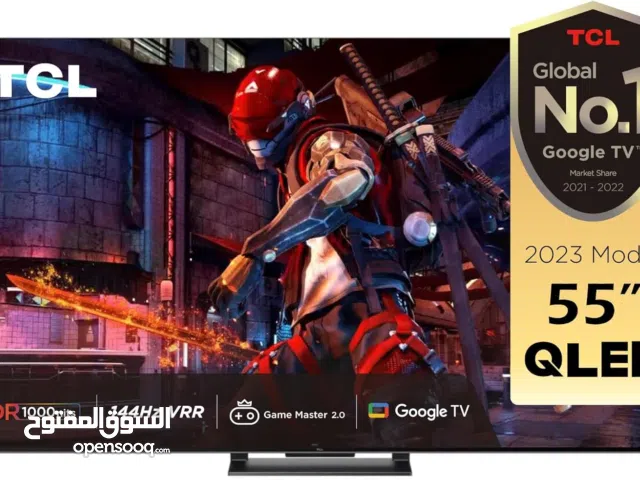 تلفزيون تي سي ال 55 بوصة QLED 4K UHD معالج ميميك معدل تحديث متغير  144Hz