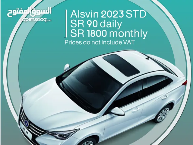 Changan Alsvin 2023 for rent in Al Qatif - Free delivery for monthly rental